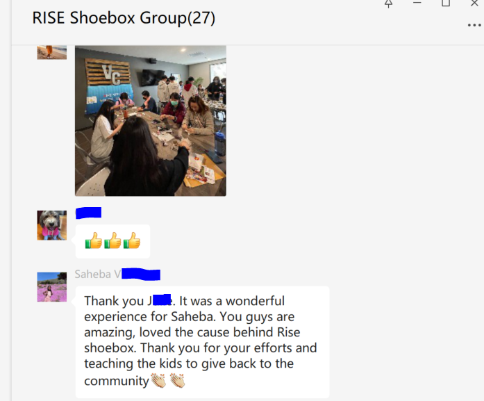 Shoebox Project Rise & Shine Youth Leadership